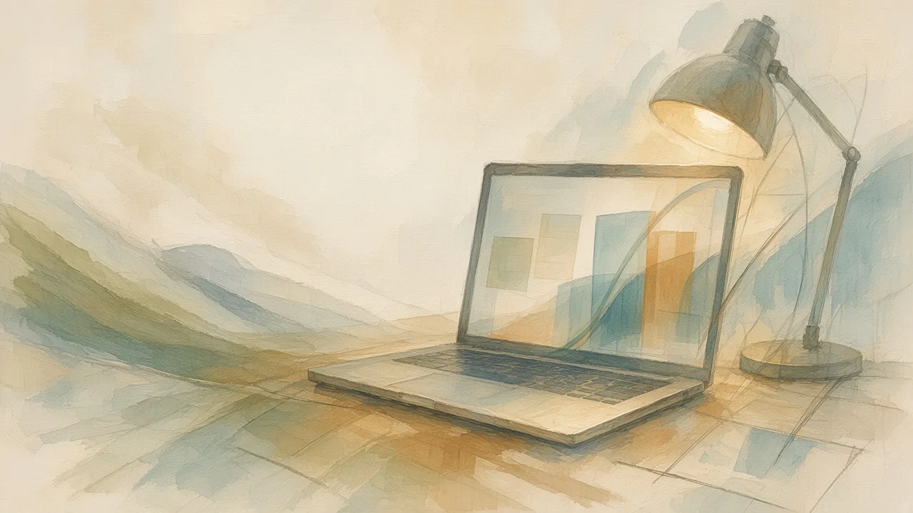 Sketch notes transforming into a live website launch on a laptop.