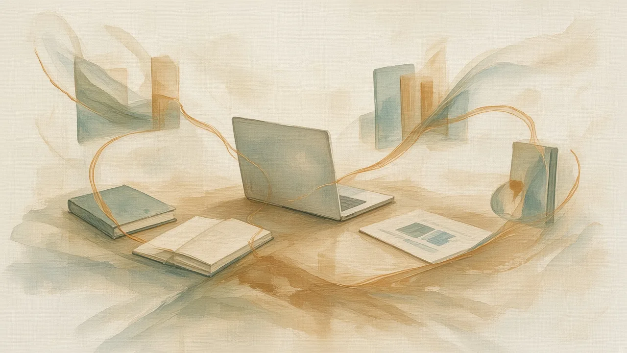 One connected desk with product, code, SEO, and analytics linked together.